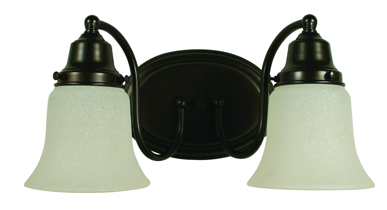 Framburg 8412 MB Two Light Wall Sconce, Mahogany Bronze