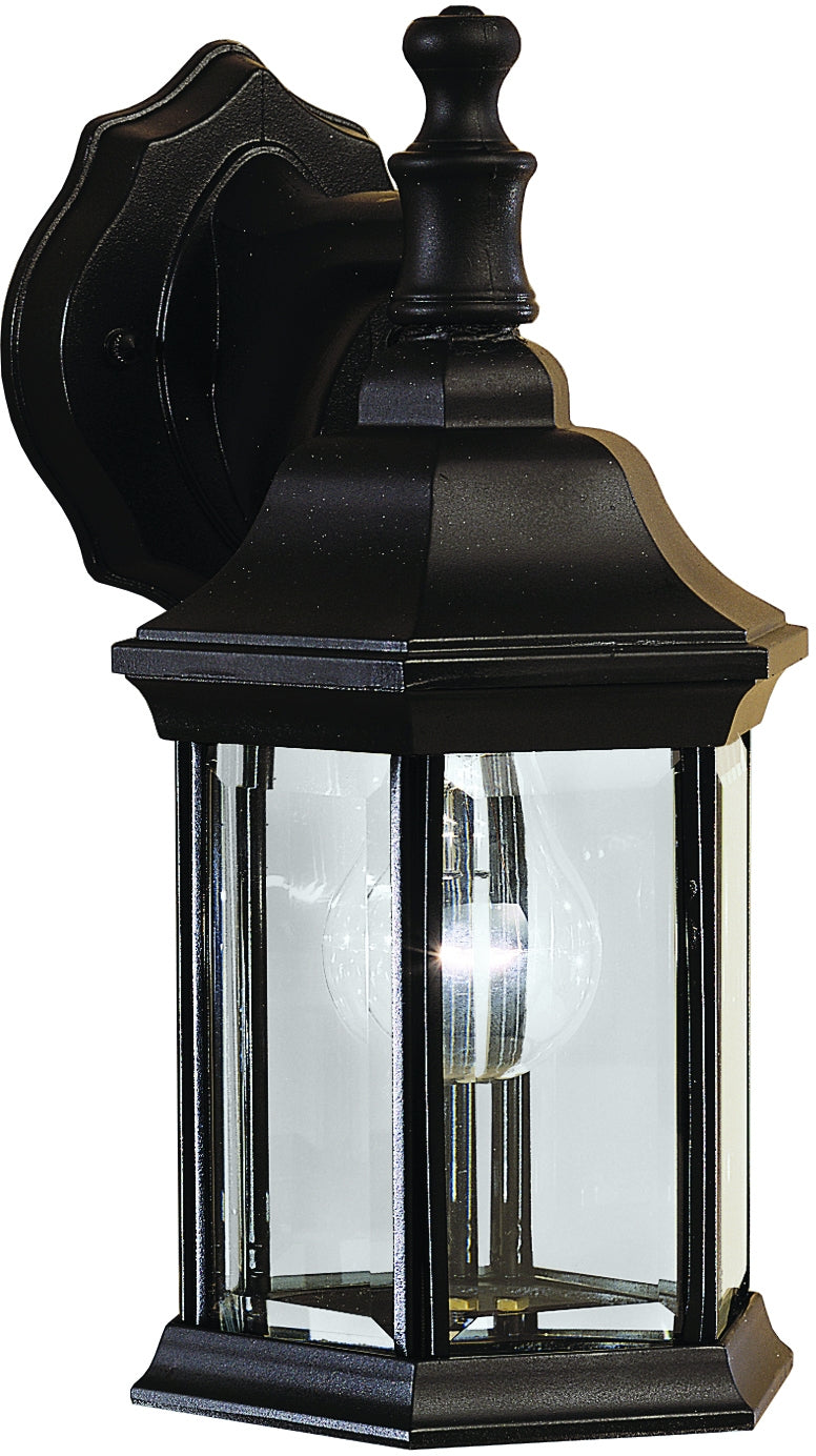 Kichler 9776BK One Light Outdoor Wall Mount, Black