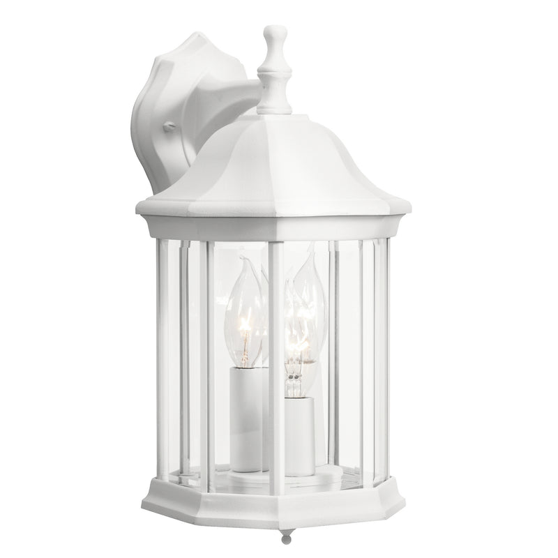 Kichler 9777WH Three Light Outdoor Wall Mount, White