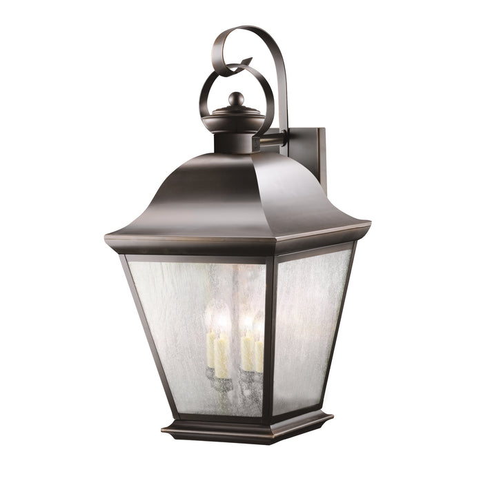 Kichler 9704OZ Four Light Outdoor Wall Mount, Olde Bronze