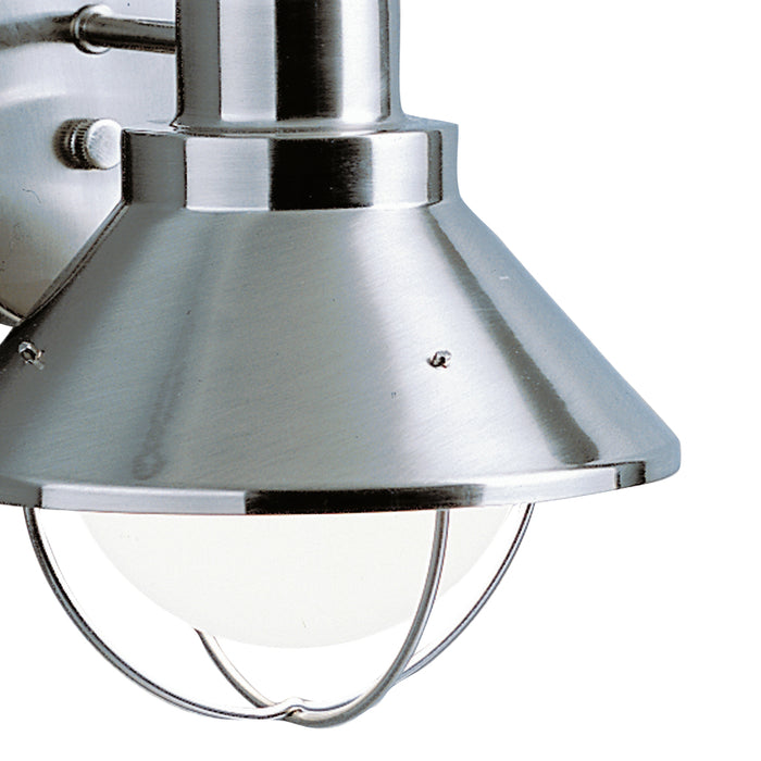 Kichler 9023NI One Light Outdoor Wall Mount, Brushed Nickel