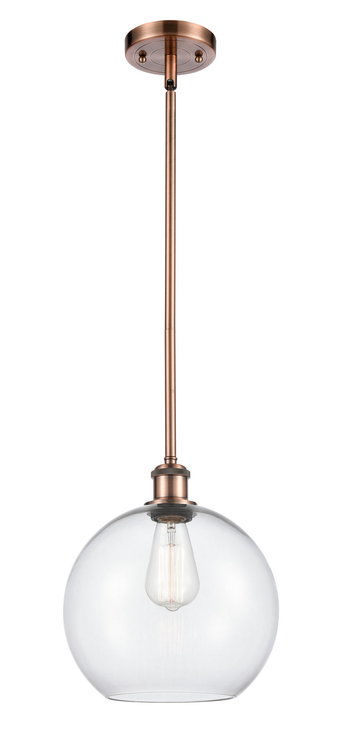Innovations 516-1S-AC-G122-10 One Light Mini Pendant, Antique Copper
