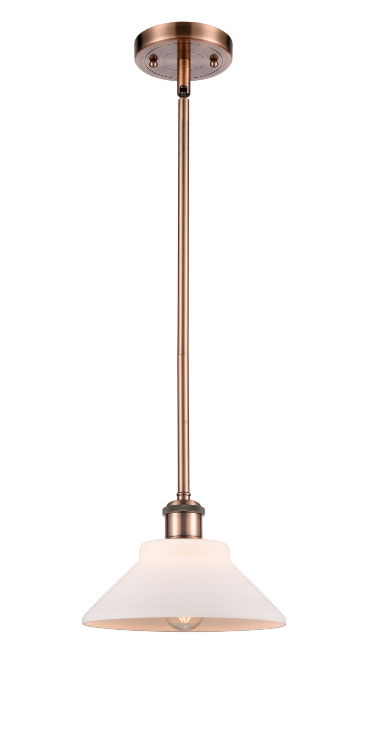 Innovations 516-1S-AC-G131 One Light Mini Pendant, Antique Copper