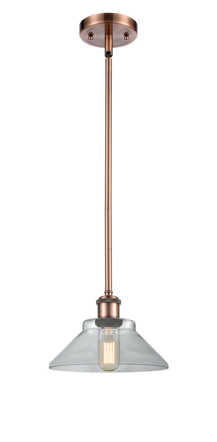 Innovations 516-1S-AC-G132 One Light Mini Pendant, Antique Copper
