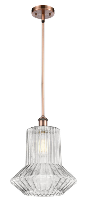 Innovations 516-1S-AC-G212 One Light Mini Pendant, Antique Copper