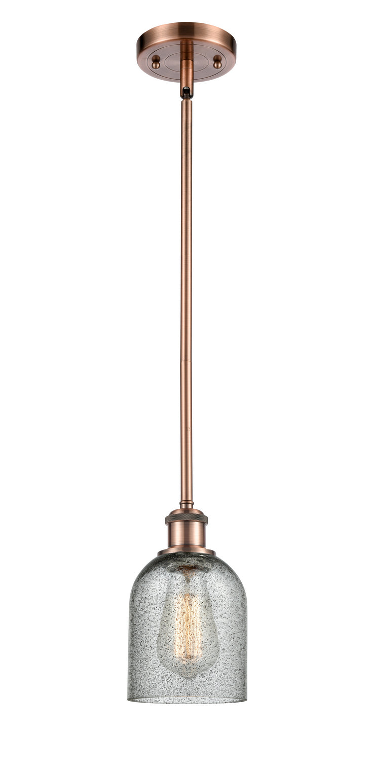 Innovations 516-1S-AC-G257 One Light Mini Pendant, Antique Copper