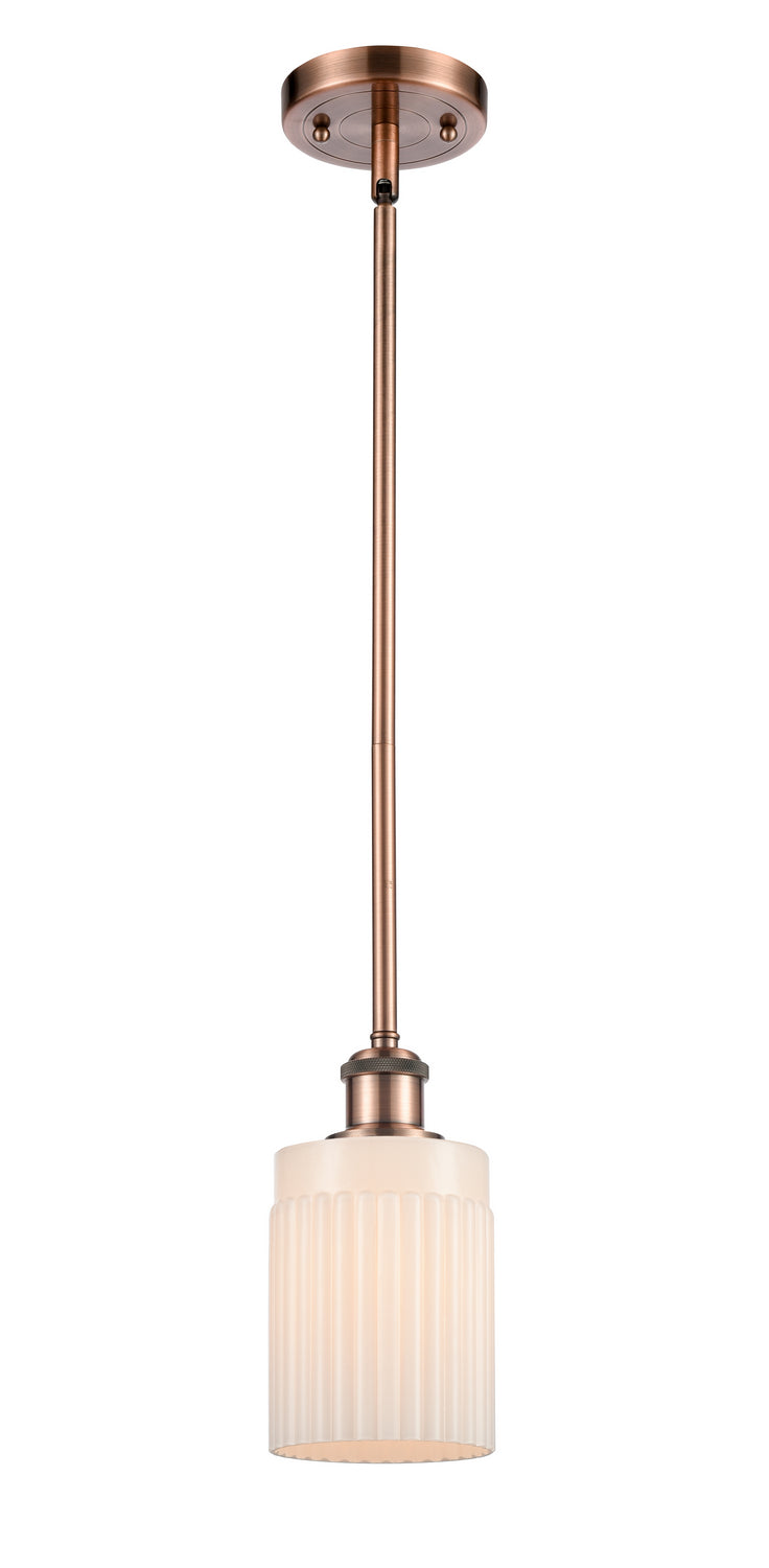 Innovations 516-1S-AC-G341 One Light Mini Pendant, Antique Copper