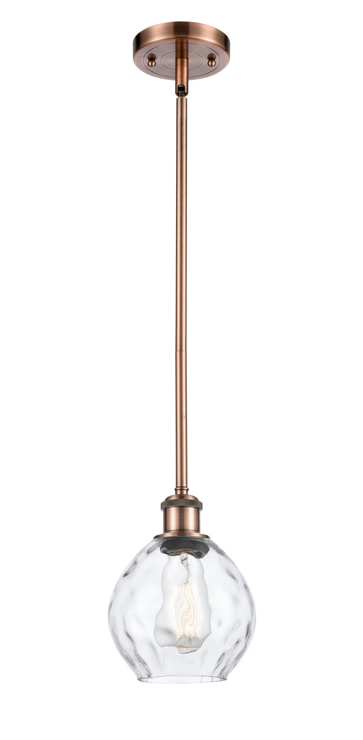 Innovations 516-1S-AC-G362 One Light Mini Pendant, Antique Copper