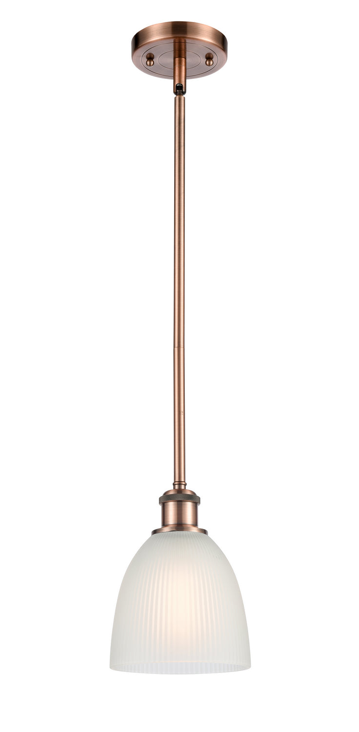 Innovations 516-1S-AC-G381 One Light Mini Pendant, Antique Copper
