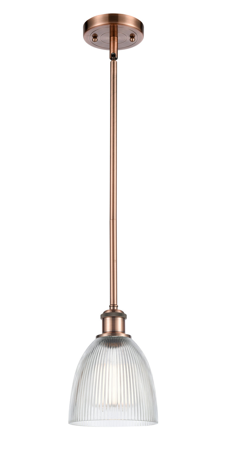 Innovations 516-1S-AC-G382 One Light Mini Pendant, Antique Copper