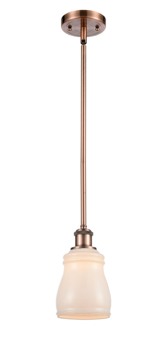 Innovations 516-1S-AC-G391 One Light Mini Pendant, Antique Copper