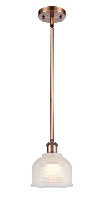Innovations 516-1S-AC-G411 One Light Mini Pendant, Antique Copper
