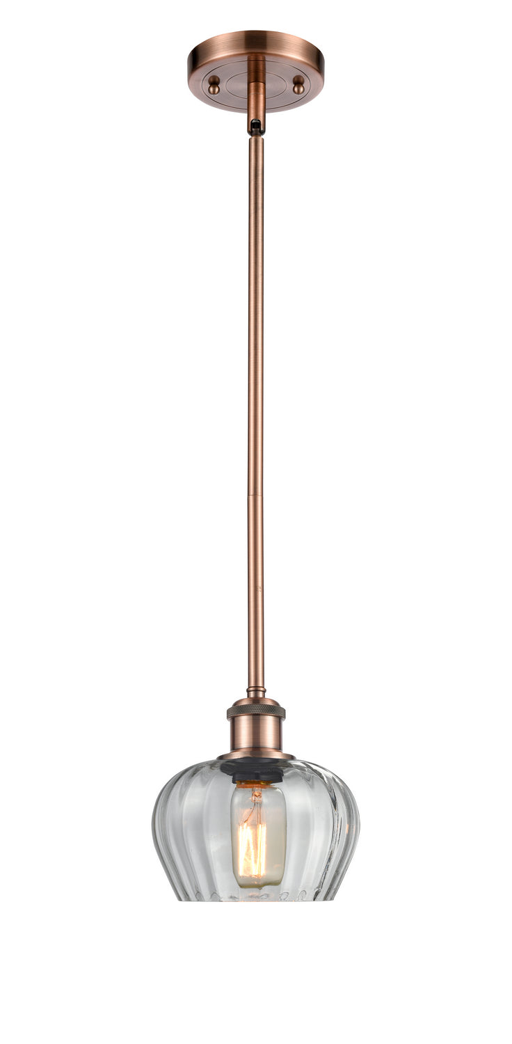 Innovations 516-1S-AC-G92 One Light Mini Pendant, Antique Copper