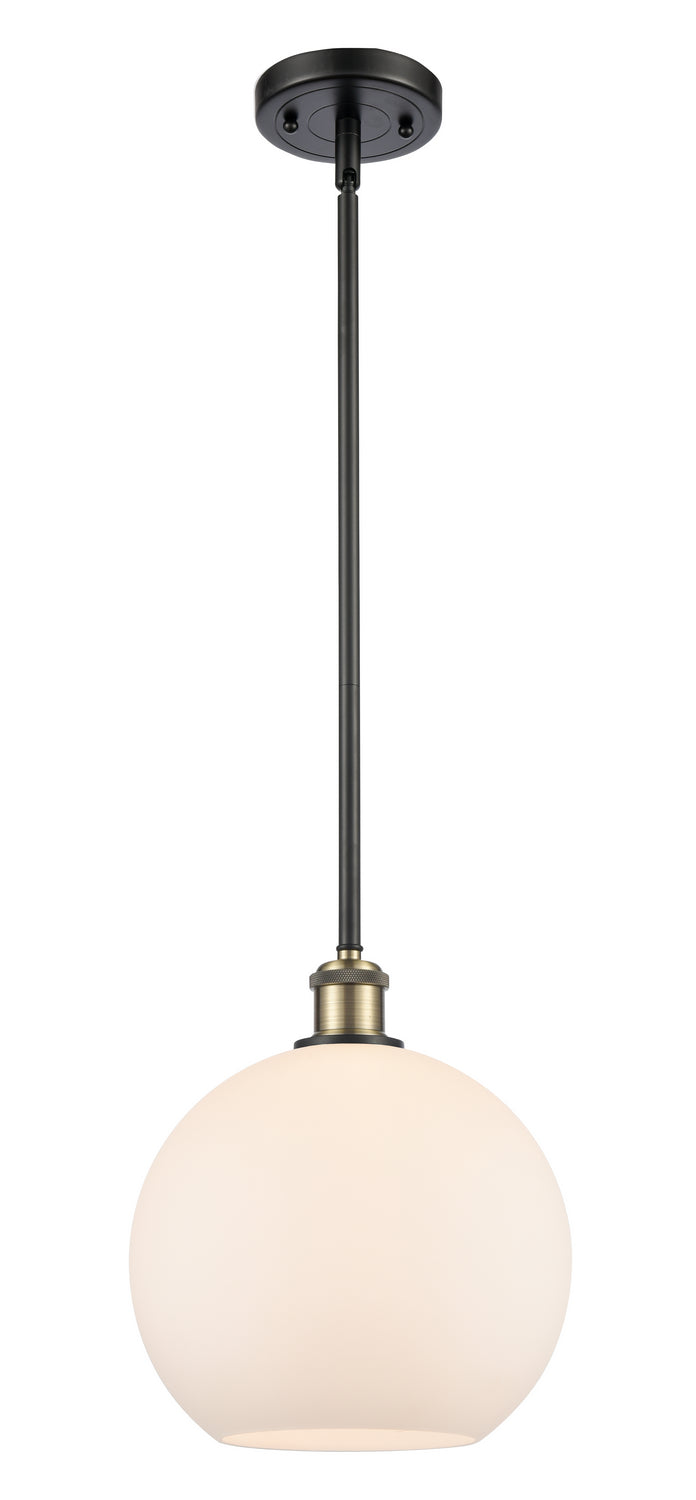 Innovations 516-1S-BAB-G121-10 One Light Mini Pendant, Black Antique Brass