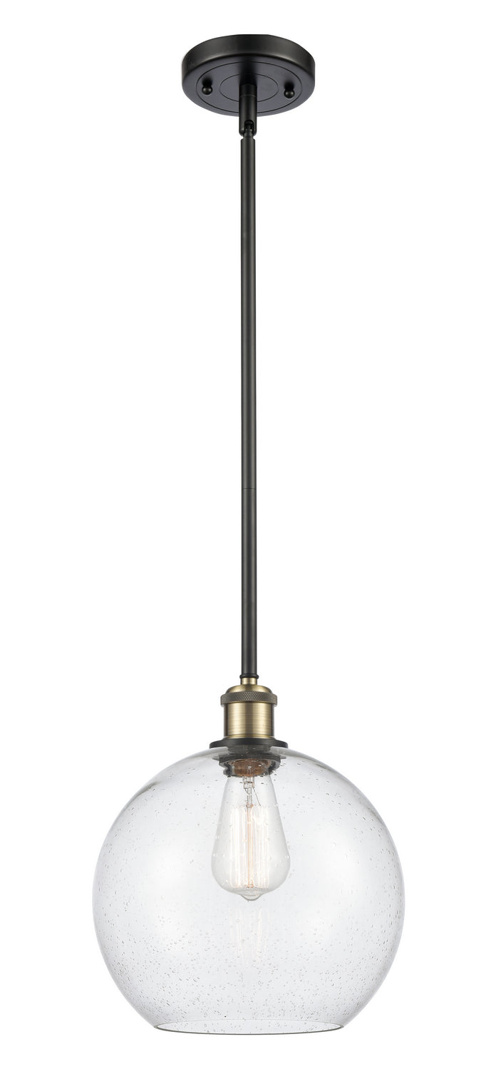 Innovations 516-1S-BAB-G124-10 One Light Mini Pendant, Black Antique Brass