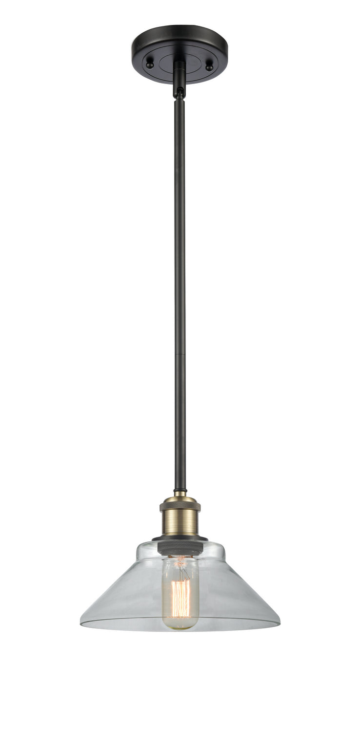 Innovations 516-1S-BAB-G132 One Light Mini Pendant, Black Antique Brass