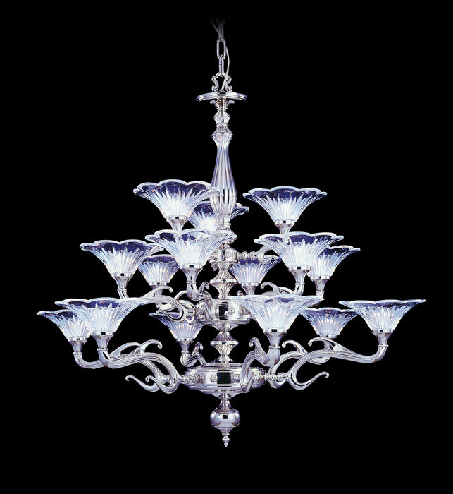 Framburg 8623 PS 15 Light Foyer Chandelier, Polished Silver