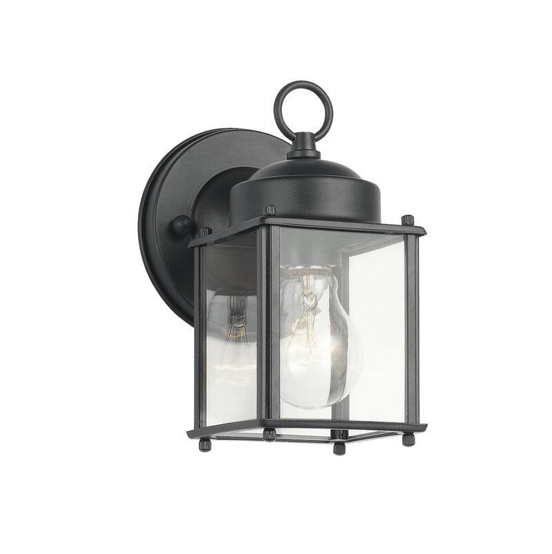 Kichler 9611BK One Light Outdoor Wall Mount, Black
