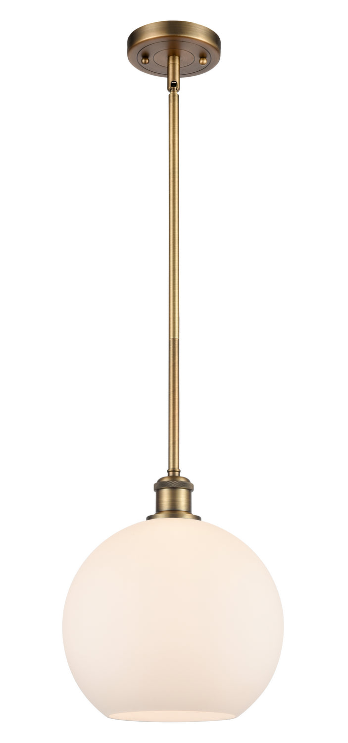 Innovations 516-1S-BB-G121-10 One Light Mini Pendant, Brushed Brass