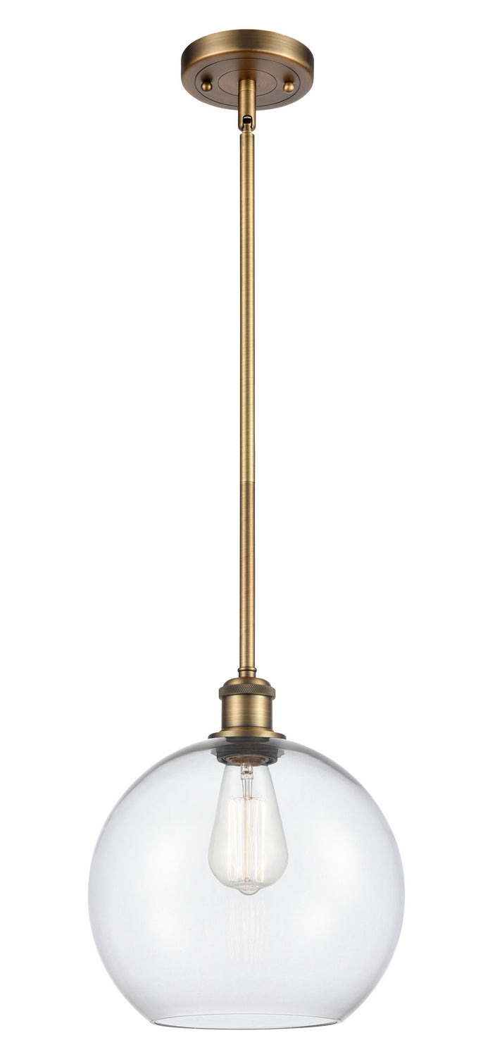 Innovations 516-1S-BB-G122-10 One Light Mini Pendant, Brushed Brass