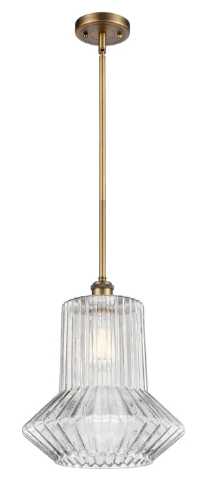 Innovations 516-1S-BB-G212 One Light Mini Pendant, Brushed Brass