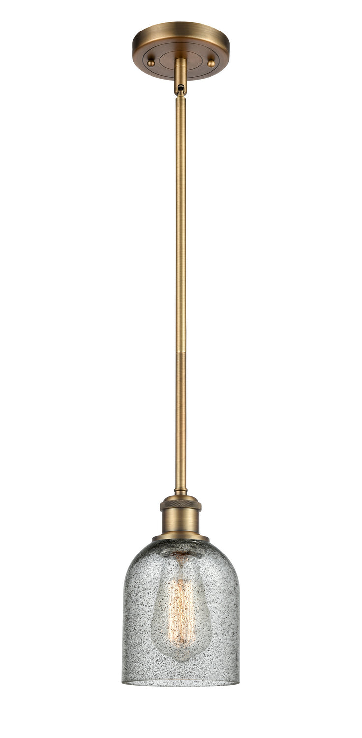 Innovations 516-1S-BB-G257 One Light Mini Pendant, Brushed Brass