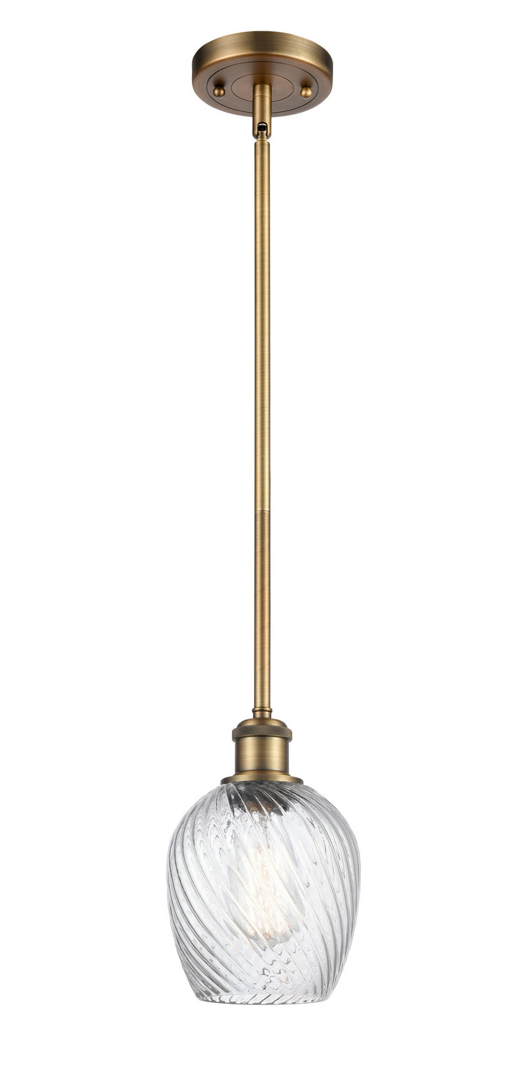 Innovations 516-1S-BB-G292 One Light Mini Pendant, Brushed Brass