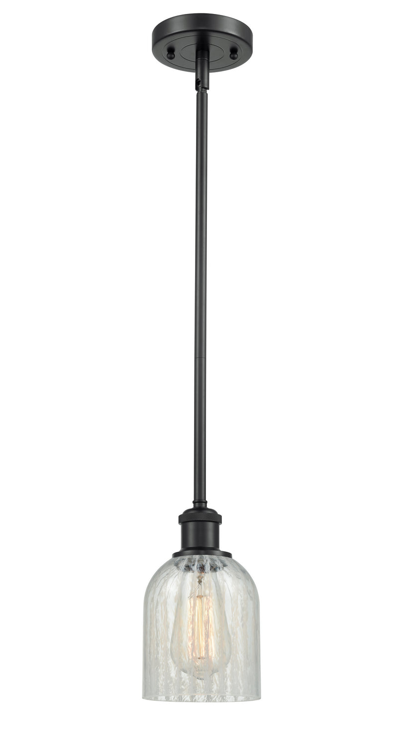 Innovations 516-1S-BK-G2511 One Light Mini Pendant, Matte Black