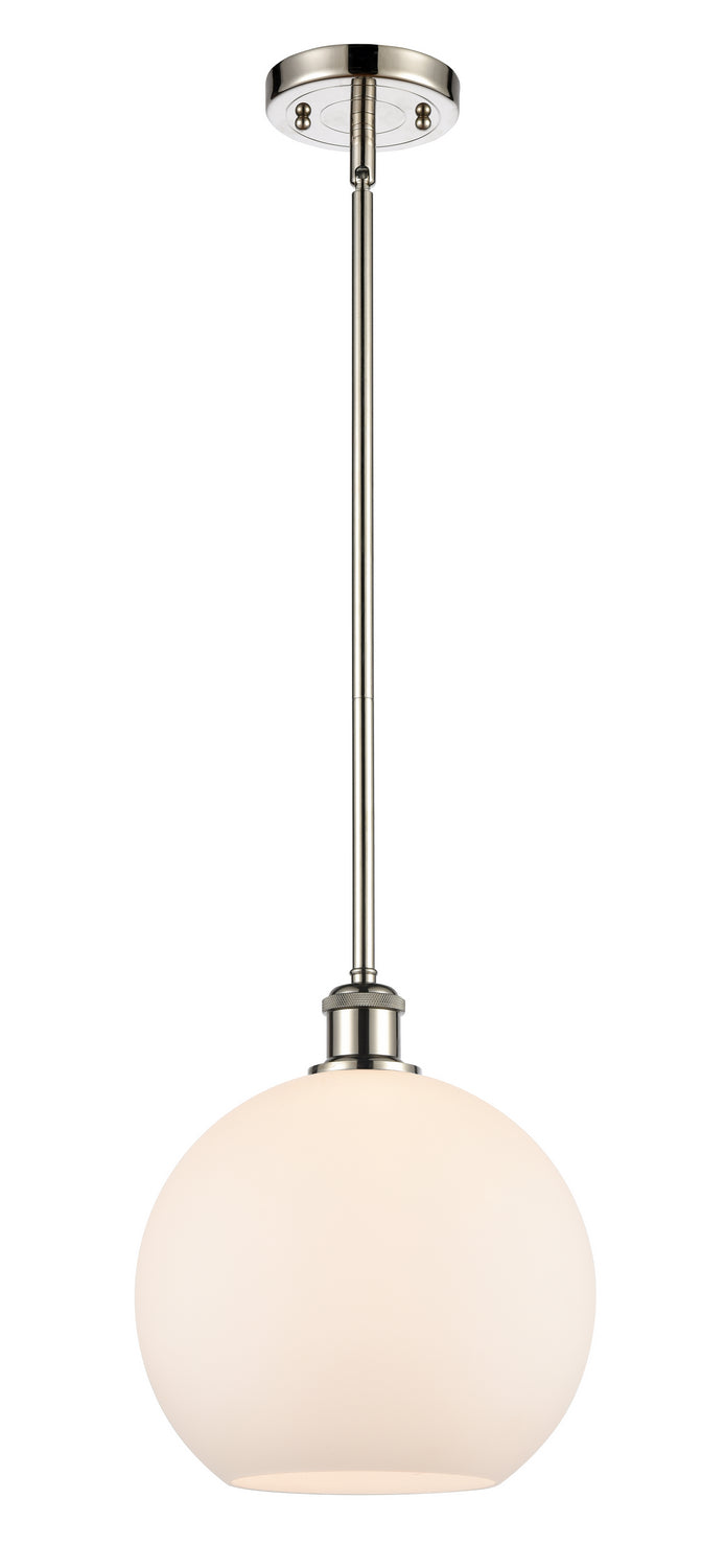Innovations 516-1S-PN-G121-10 One Light Mini Pendant, Polished Nickel