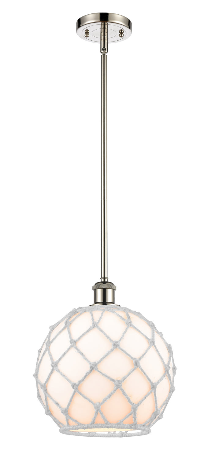 Innovations 516-1S-PN-G121-10RW One Light Mini Pendant, Polished Nickel