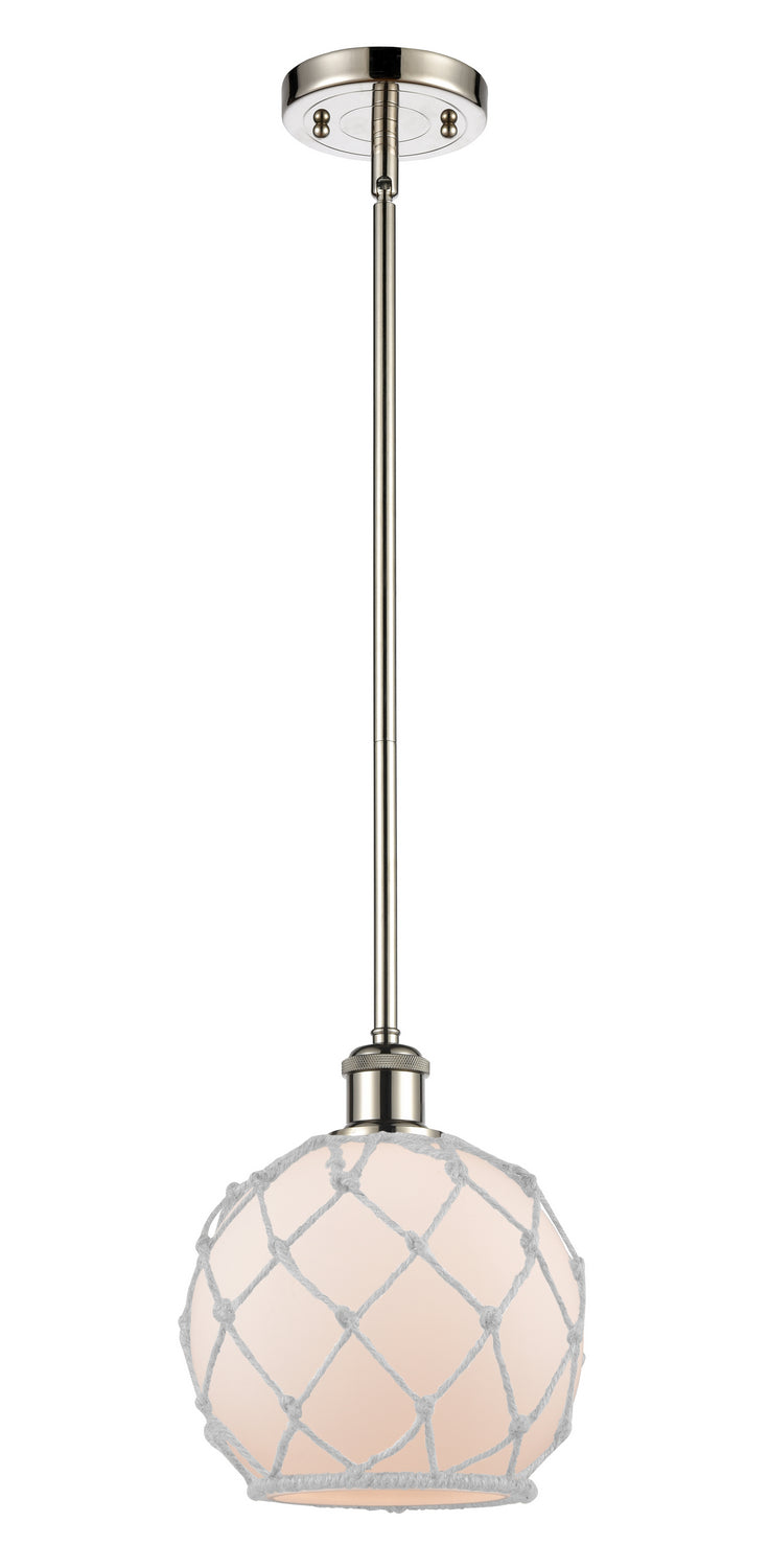 Innovations 516-1S-PN-G121-8RW One Light Mini Pendant, Polished Nickel