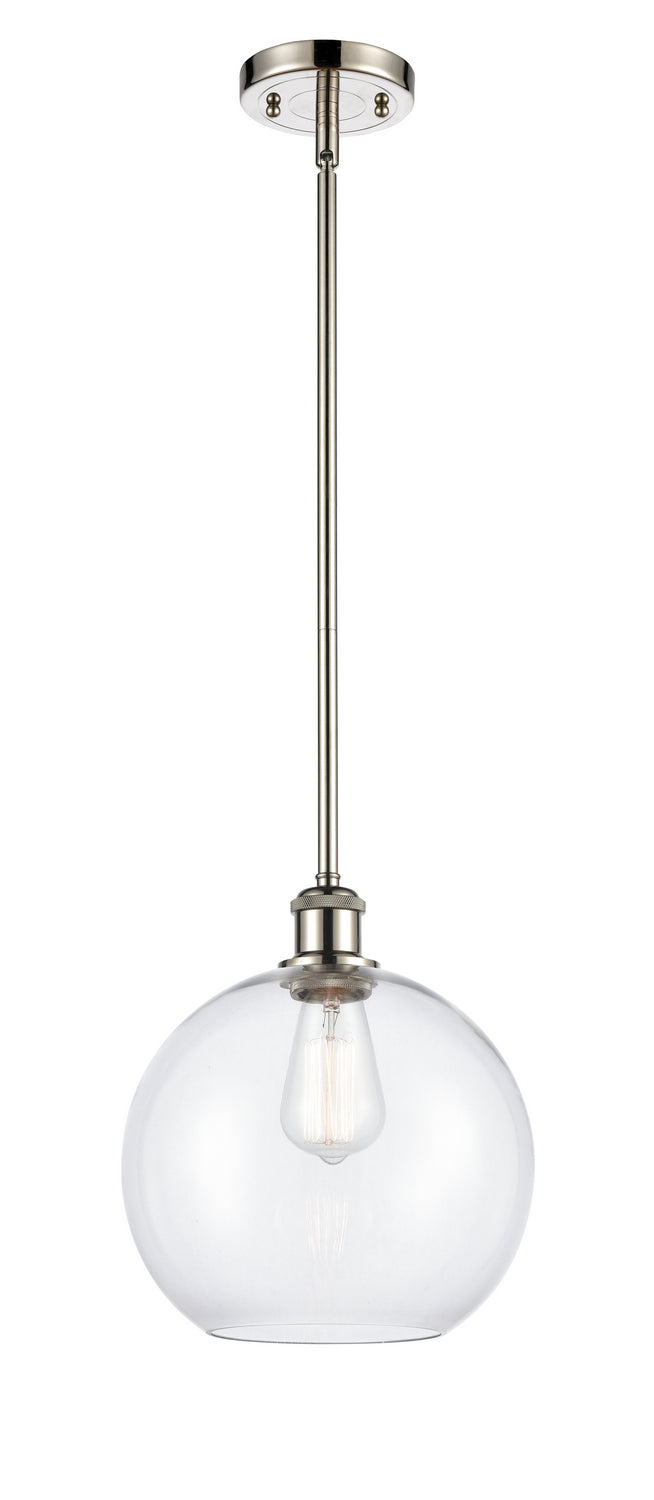 Innovations 516-1S-PN-G122-10 One Light Mini Pendant, Polished Nickel