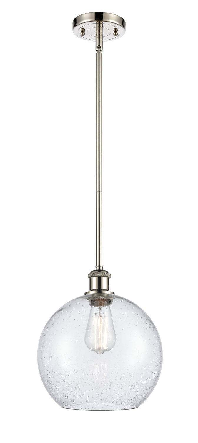 Innovations 516-1S-PN-G124-10 One Light Mini Pendant, Polished Nickel