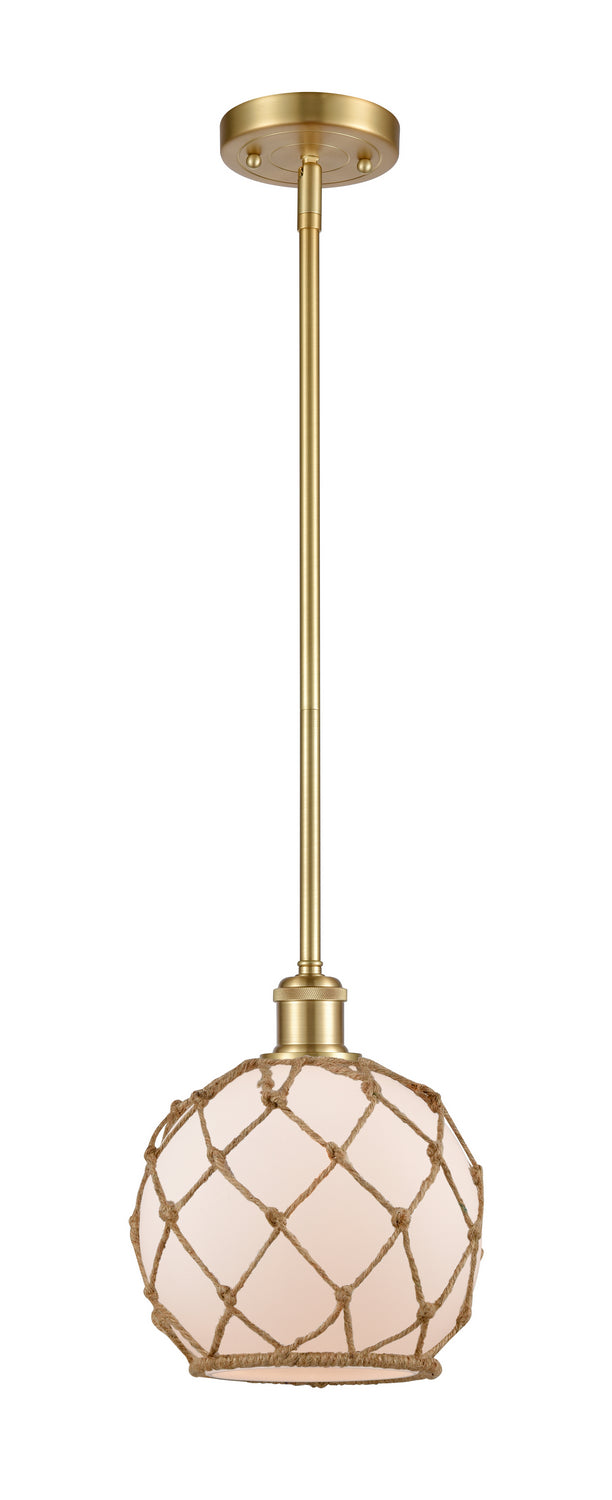 Innovations 516-1S-SG-G121-8RB One Light Mini Pendant, Satin Gold