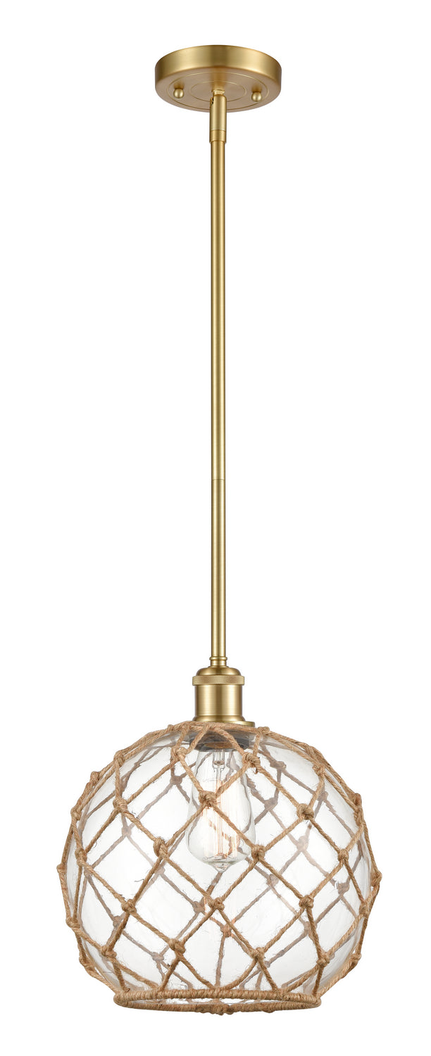 Innovations 516-1S-SG-G122-10RB One Light Mini Pendant, Satin Gold