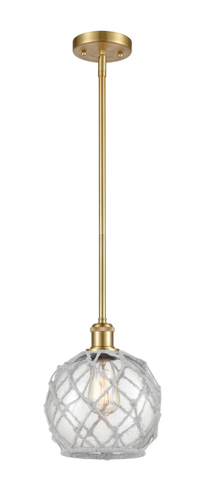 Innovations 516-1S-SG-G122-8RW One Light Mini Pendant, Satin Gold