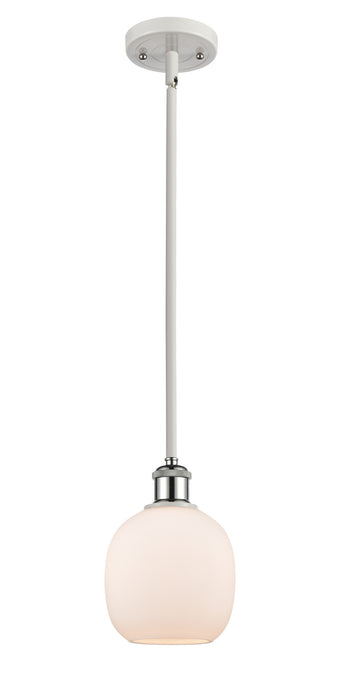 Innovations 516-1S-WPC-G101 One Light Mini Pendant, White Polished Chrome
