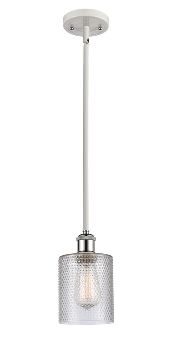 Innovations 516-1S-WPC-G112 One Light Mini Pendant, White Polished Chrome