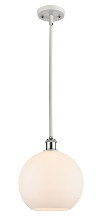 Innovations 516-1S-WPC-G121-10 One Light Mini Pendant, White Polished Chrome
