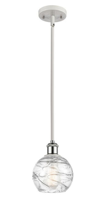 Innovations 516-1S-WPC-G1213-6 One Light Mini Pendant, White Polished Chrome