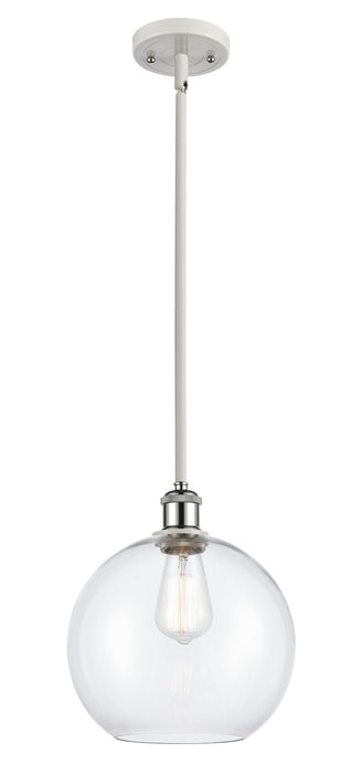 Innovations 516-1S-WPC-G122-10 One Light Mini Pendant, White Polished Chrome