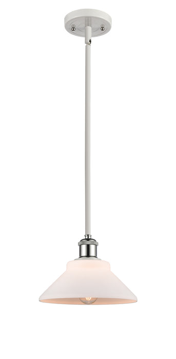 Innovations 516-1S-WPC-G131 One Light Mini Pendant, White Polished Chrome