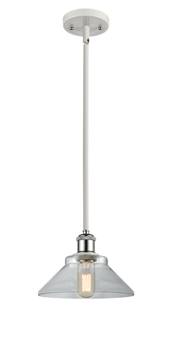 Innovations 516-1S-WPC-G132 One Light Mini Pendant, White Polished Chrome