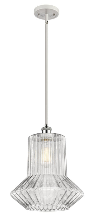 Innovations 516-1S-WPC-G212 One Light Mini Pendant, White Polished Chrome
