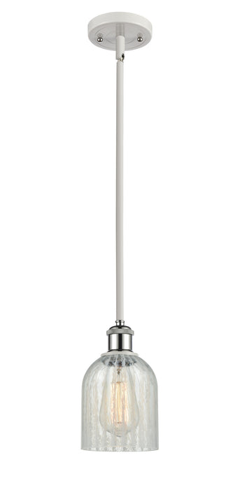 Innovations 516-1S-WPC-G2511 One Light Mini Pendant, White Polished Chrome