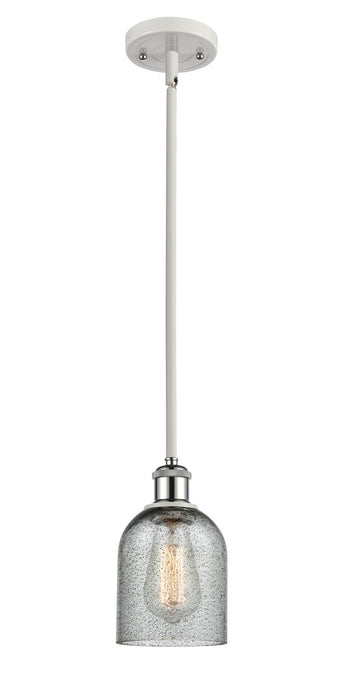 Innovations 516-1S-WPC-G257 One Light Mini Pendant, White Polished Chrome