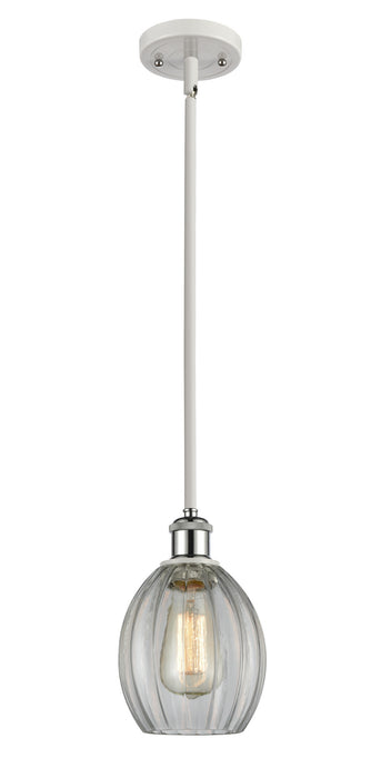 Innovations 516-1S-WPC-G82 One Light Mini Pendant, White Polished Chrome