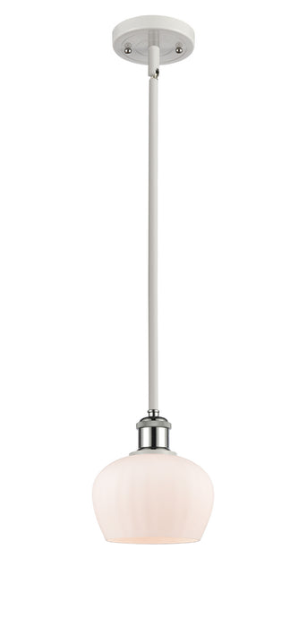 Innovations 516-1S-WPC-G91 One Light Mini Pendant, White Polished Chrome