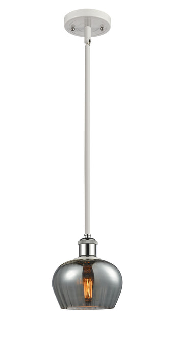 Innovations 516-1S-WPC-G93 One Light Mini Pendant, White Polished Chrome