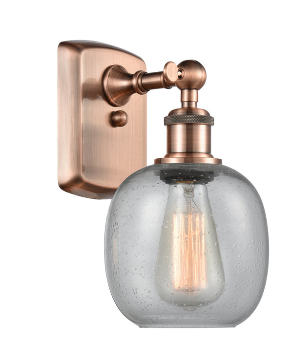 Innovations 516-1W-AC-G104 One Light Wall Sconce, Antique Copper